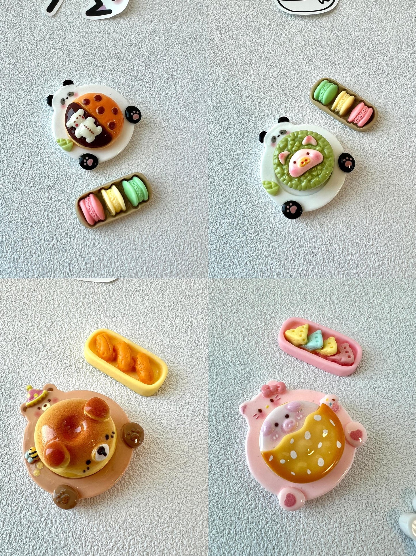Food Themed Personalized Engraving Walnut Wood Ring Box Decorated with Cute Food Charms