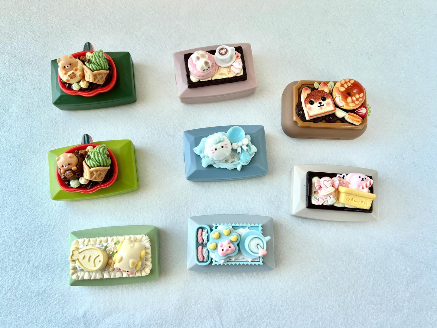 Colorful Contact Lens Case with Cute Food & Animal Charms