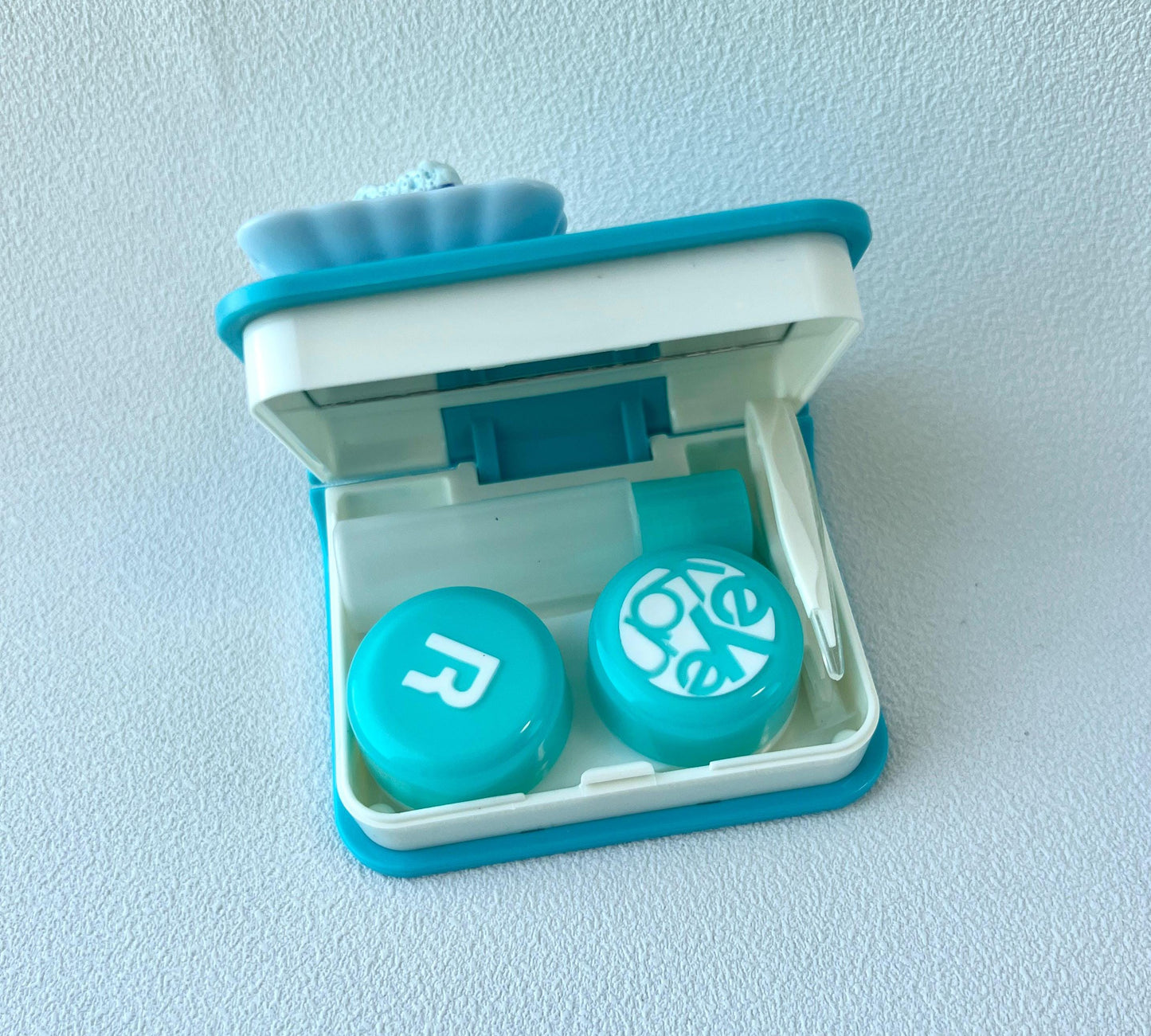 Contact Lens Case Set with Cute Food and Animal Charms