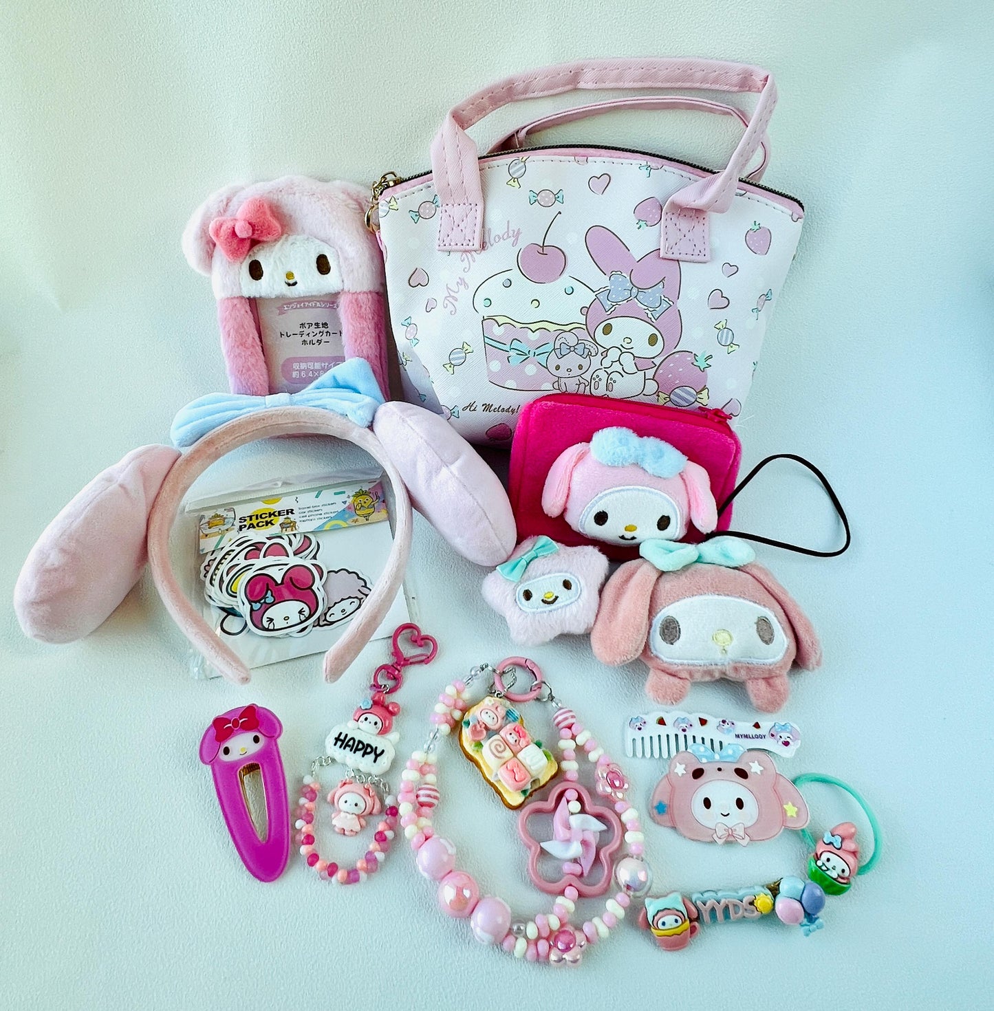 Bundke Set Kuroooo Bundle Kitt Bundle Cinnamoooo Bundle Melooo Bundle Pompompurrrr Bundle Keychains Birthday Gift Set