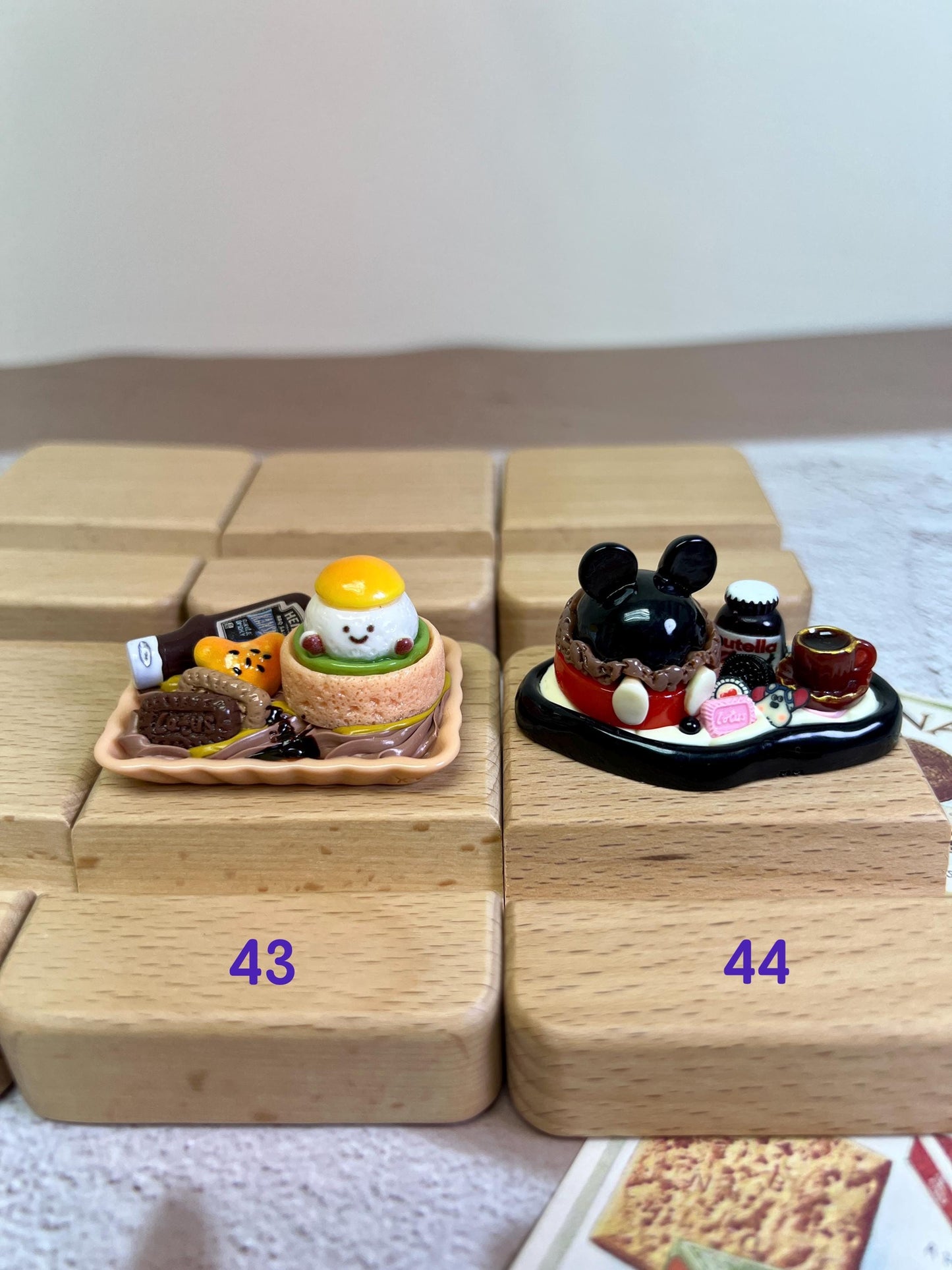 Personalized Phone Stand Cute Dessert Theme Wooden iPhone Holder Personalized Gift Desk Decoration Cute Custom Gift Desk Organizer