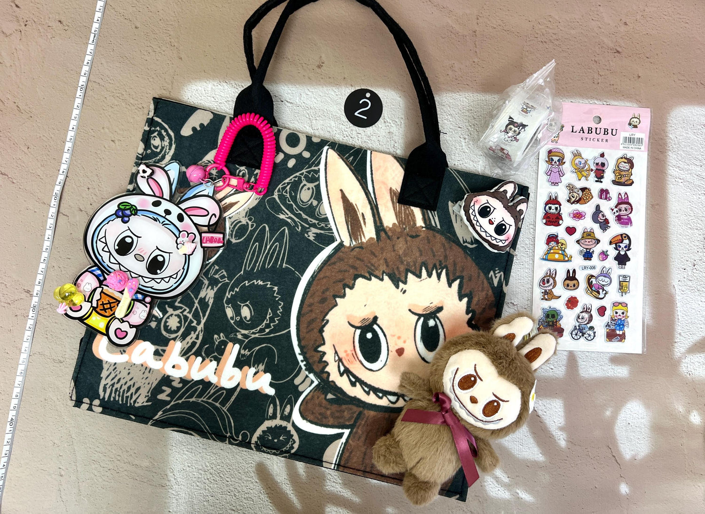 Labubu Big Charm Set Acrylic Bag Charm Labubu Accessory Labubu Bag
