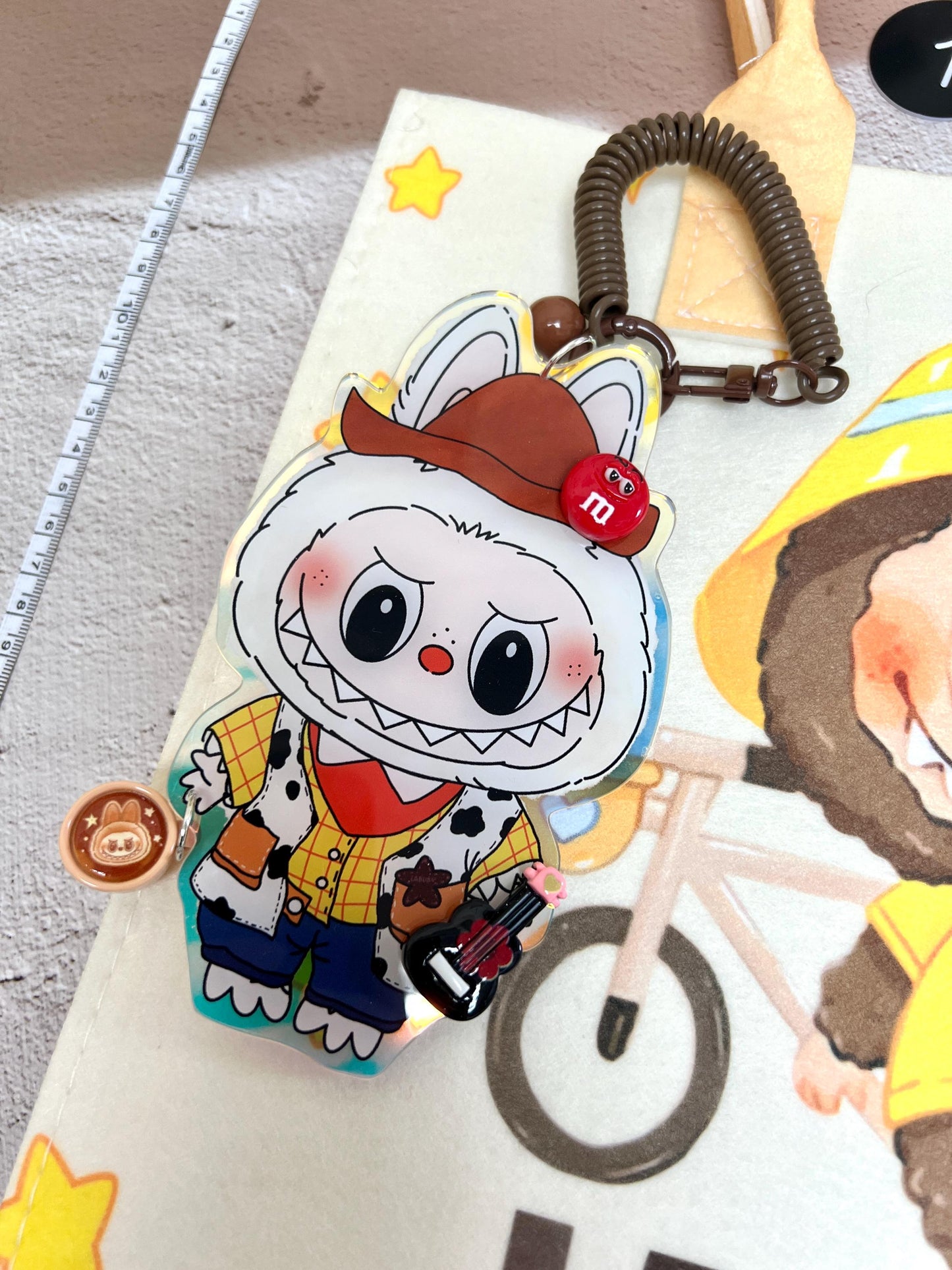 Labubu Big Charm Set Acrylic Bag Charm Labubu Accessory Labubu Bag