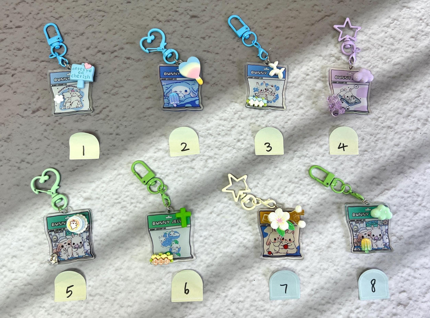 Kawaii Keychain Cute Keyring Key Charm Bag Charm Handmade Gift Acrylic Keychain Gift
