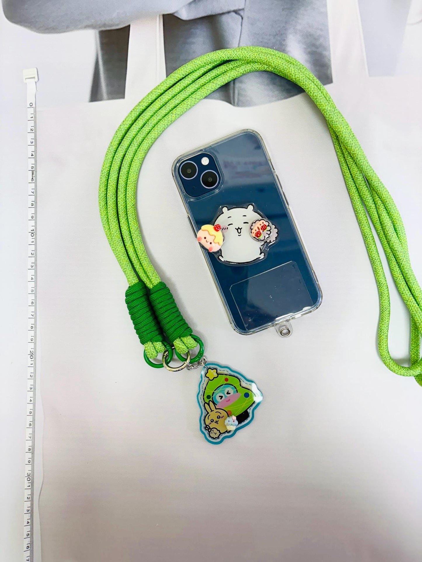 Chiikawa Phone Accessory Set | Chiikawa Phone Strap Phone Grip Phone Charm Cutecore Set Birthday Gifts