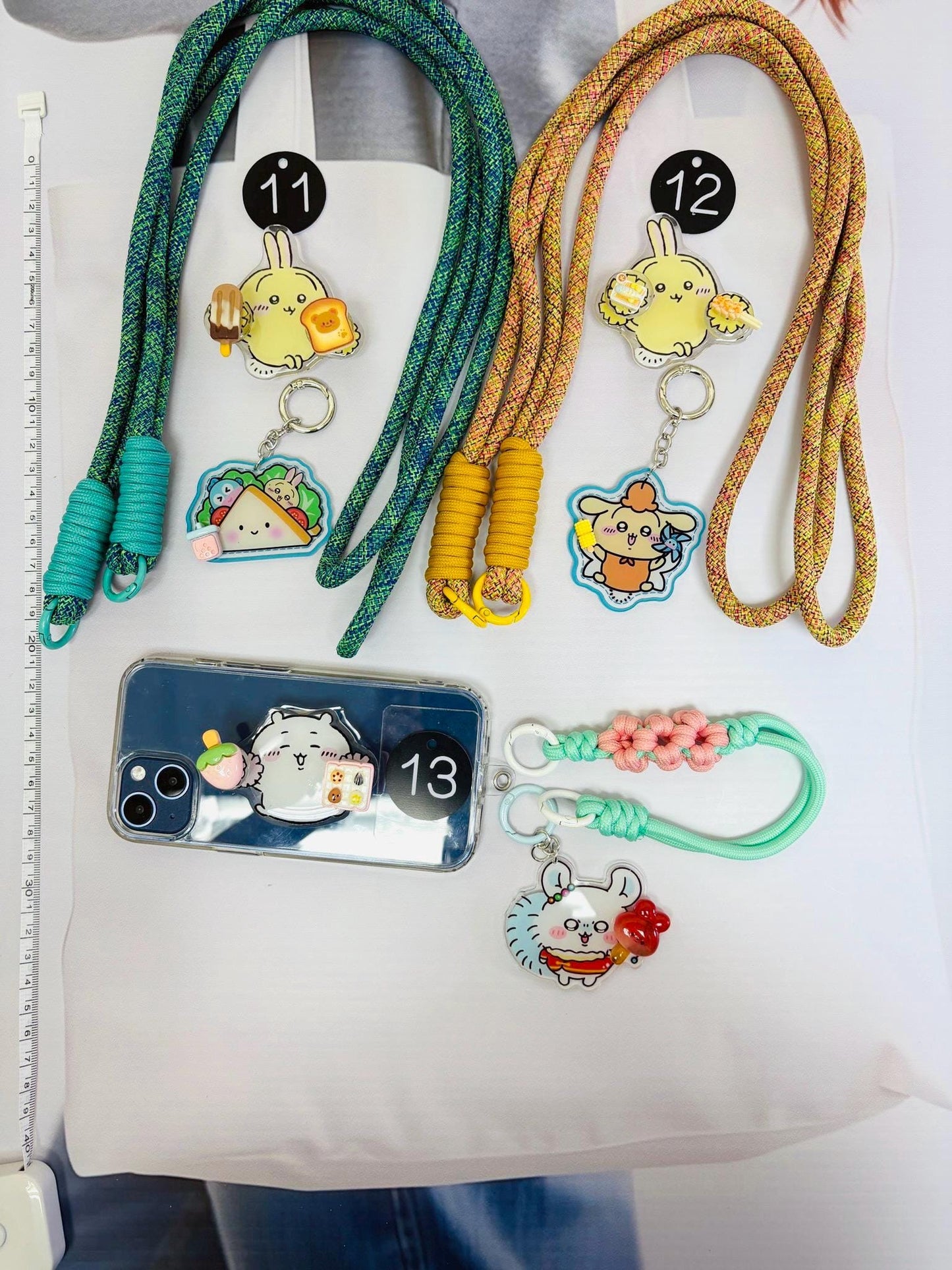 Chiikawa Phone Accessory Set | Chiikawa Phone Strap Phone Grip Phone Charm Cutecore Set Birthday Gifts