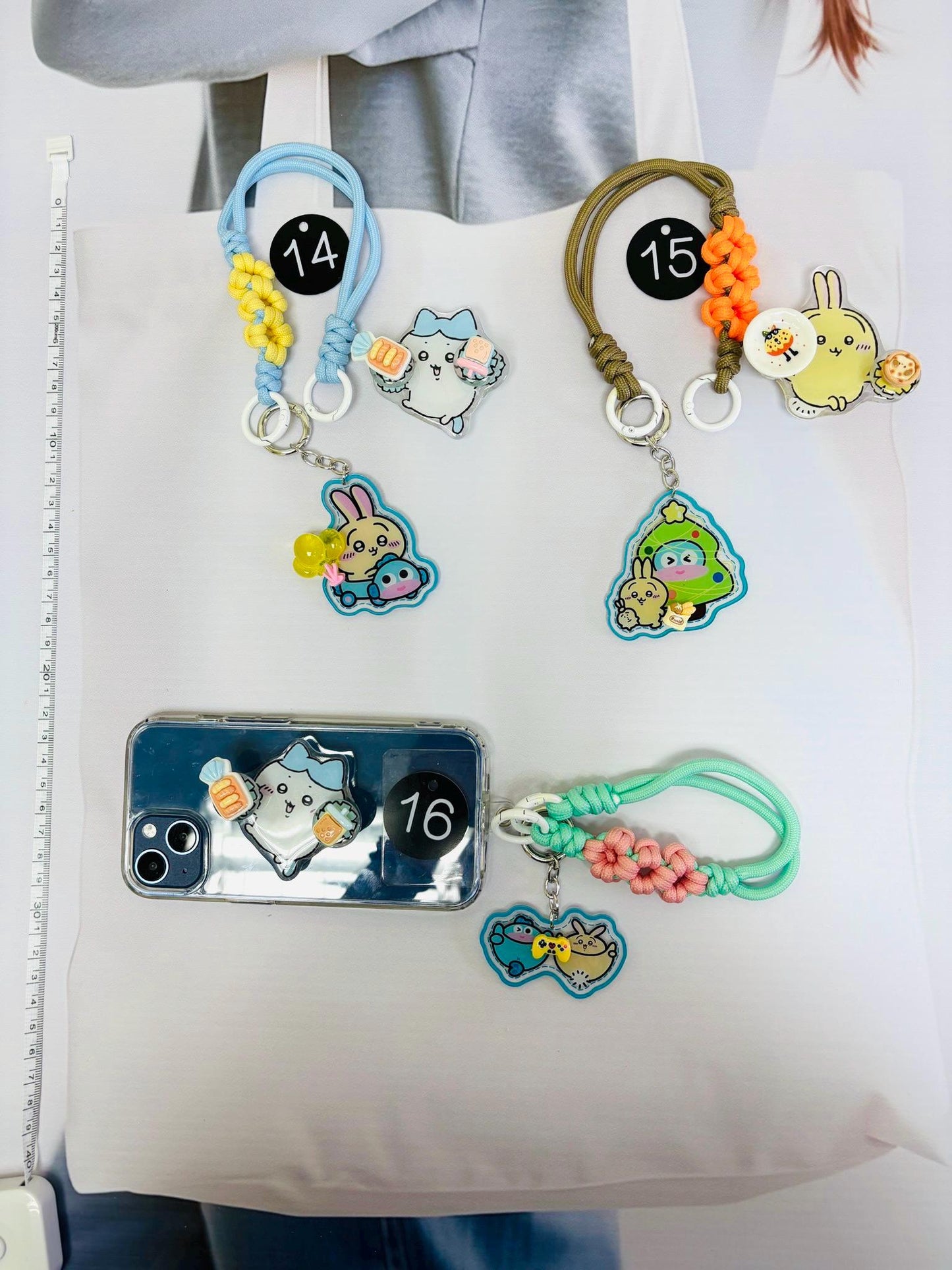 Chiikawa Phone Accessory Set | Chiikawa Phone Strap Phone Grip Phone Charm Cutecore Set Birthday Gifts