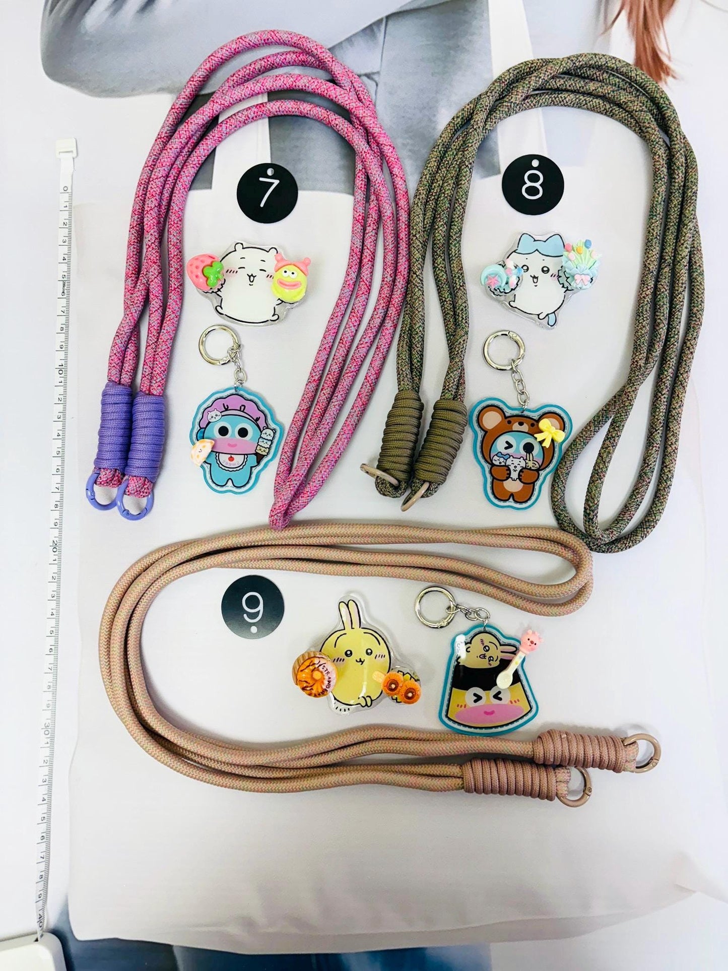 Chiikawa Phone Accessory Set | Chiikawa Phone Strap Phone Grip Phone Charm Cutecore Set Birthday Gifts