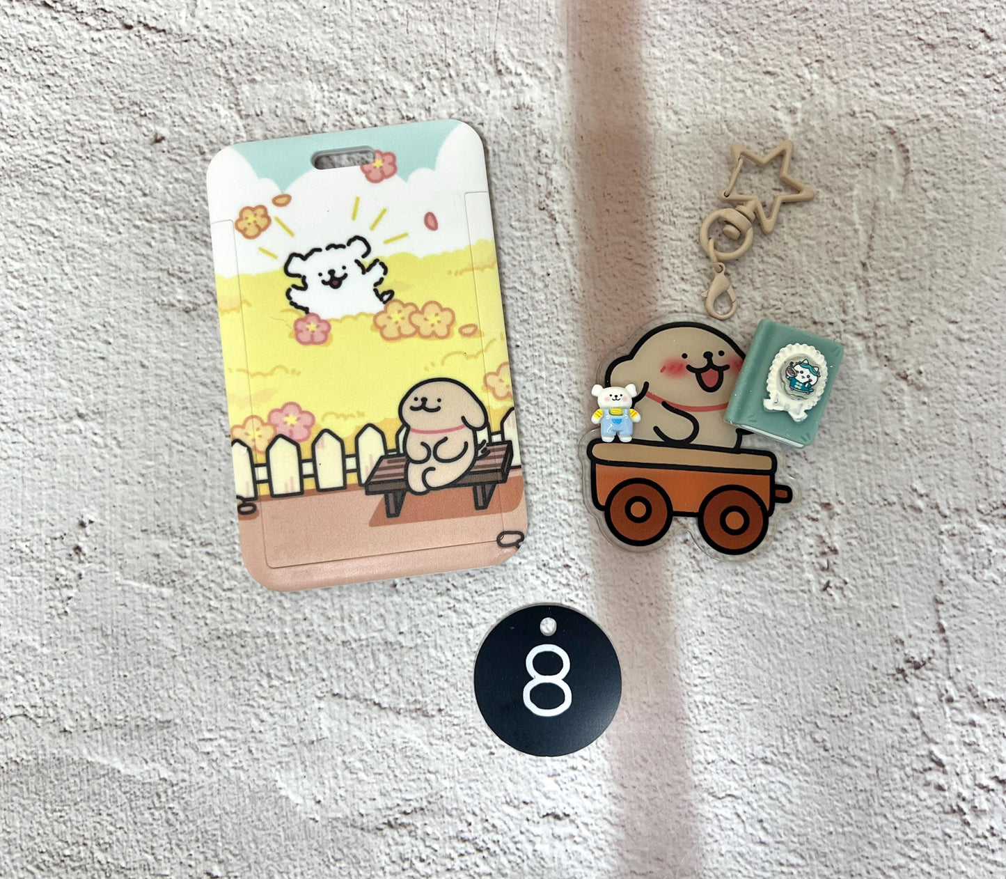 Cute Puppy Set Dog Keychain Puppy Charm Puppy Accessory Kawaii Gift