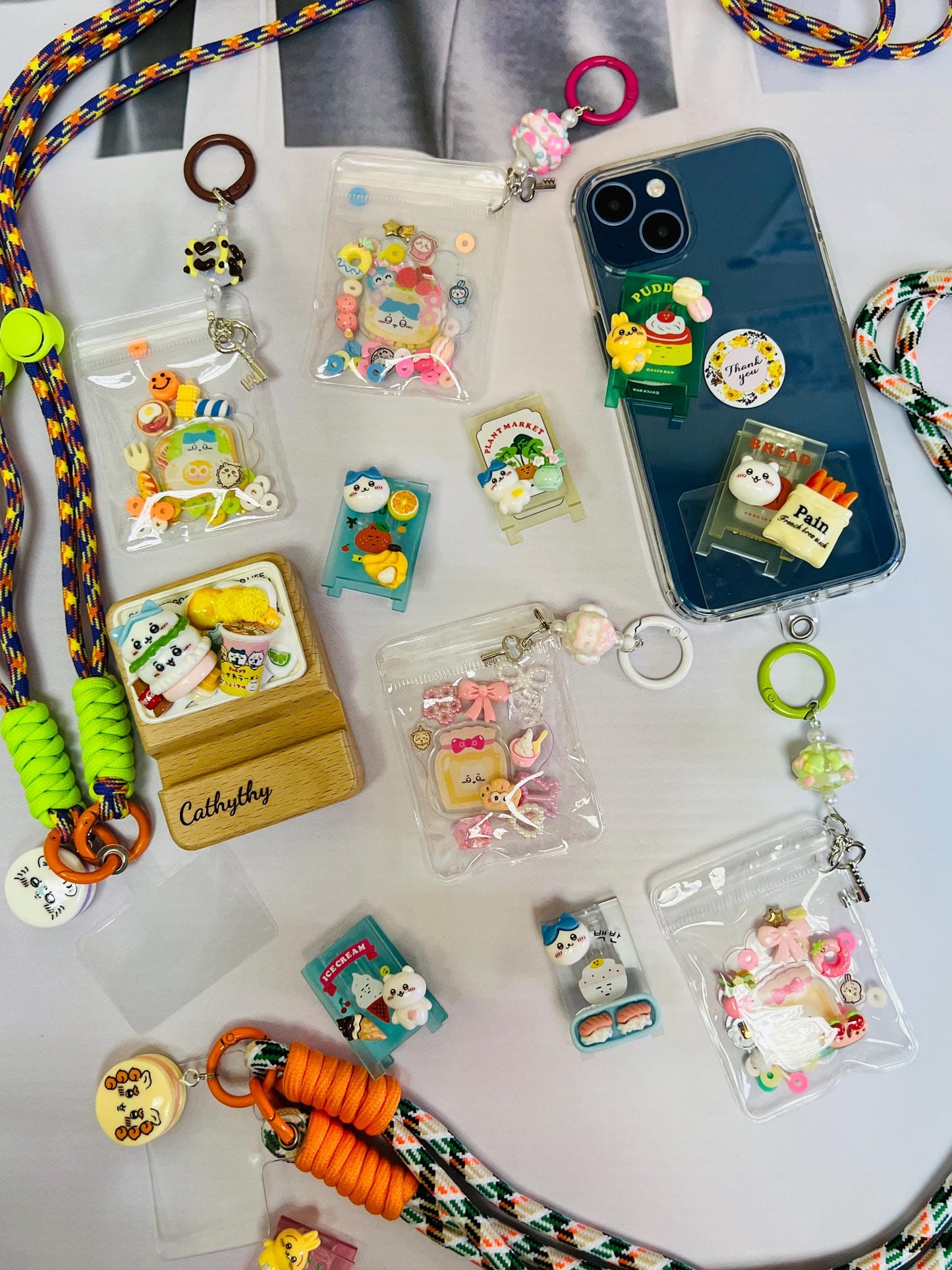 Chiikawa Bundle Set Phone Accessory | Chiikawa Keychain Phone Stand Chiikawa Cutecore Set Birthday Gifts