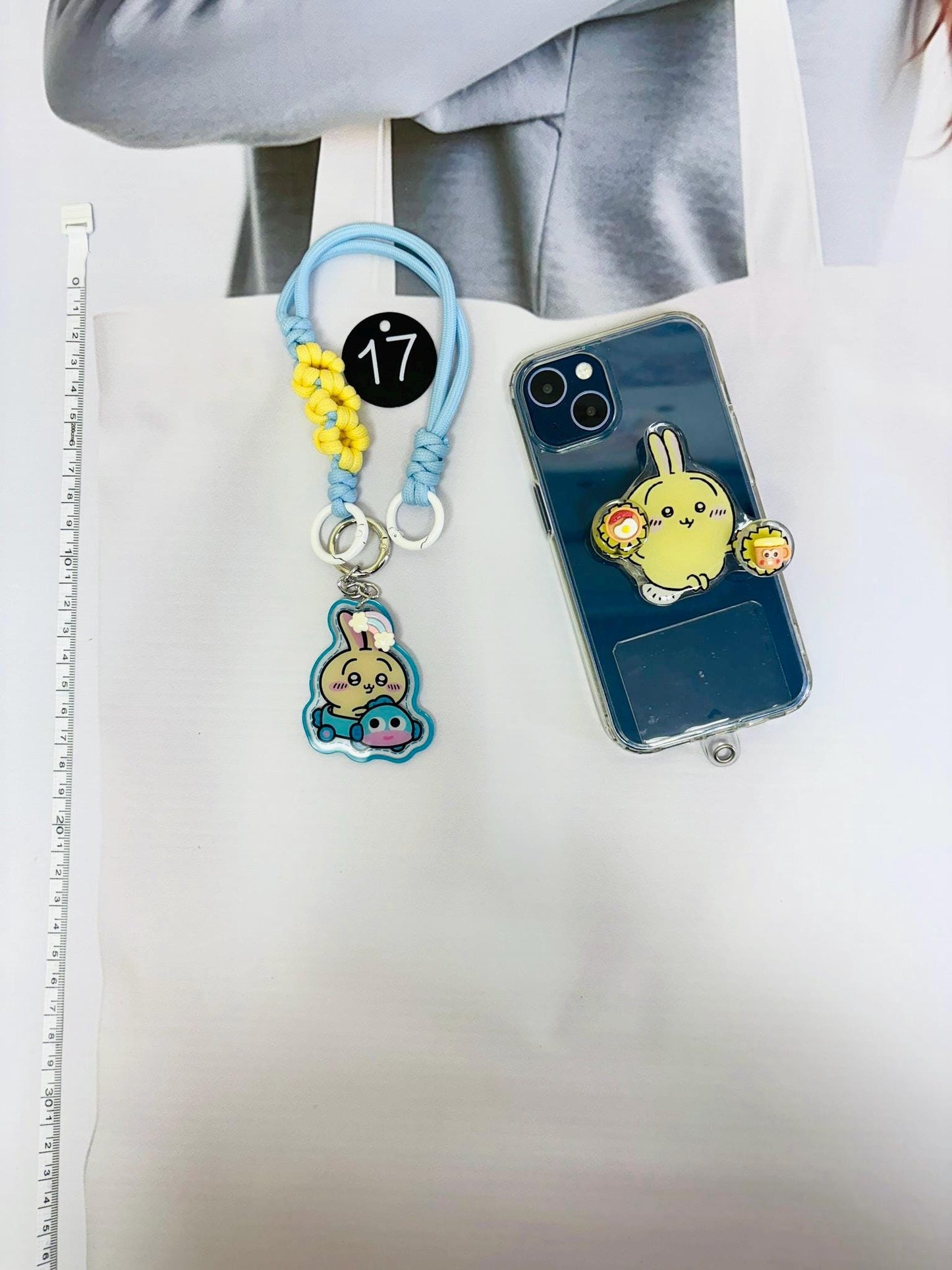 Chiikawa Phone Accessory Set | Chiikawa Phone Strap Phone Grip Phone Charm Cutecore Set Birthday Gifts