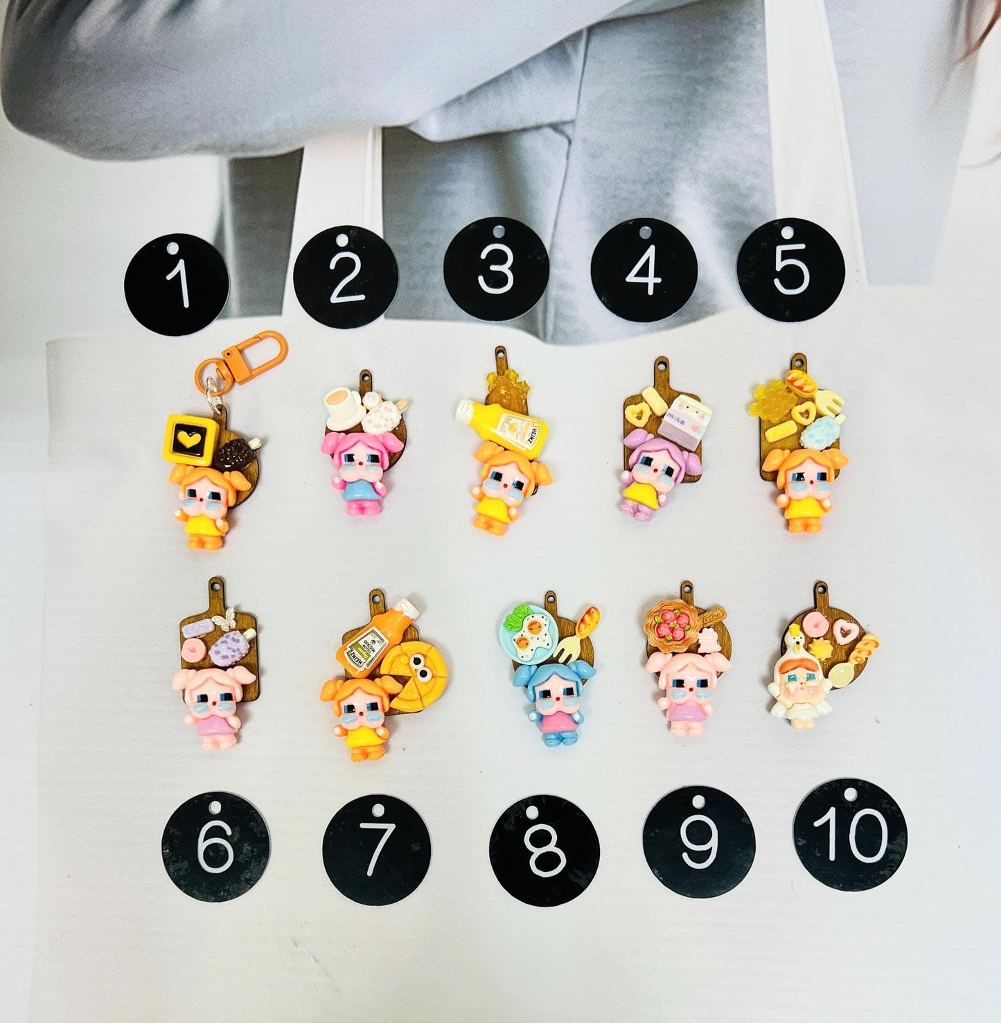 Crybaby Keychain | Crybaby Resin Charms Crybaby Bag Charm Phone Accessory Crybaby Small Gift
