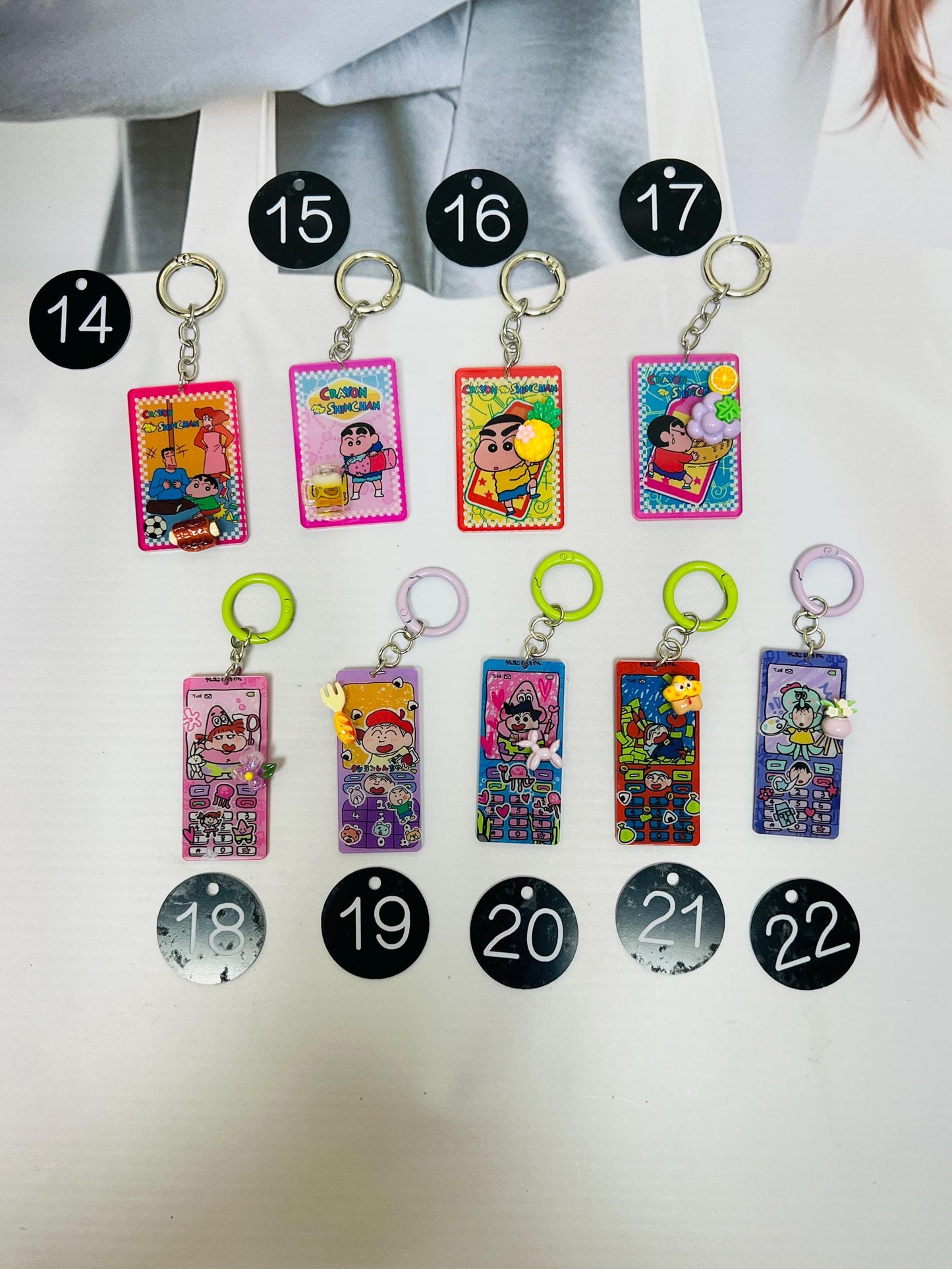 Crayon Shin-chan Keychain | Shinchan Charm Bag Accessory Keyring Small Gift Idea