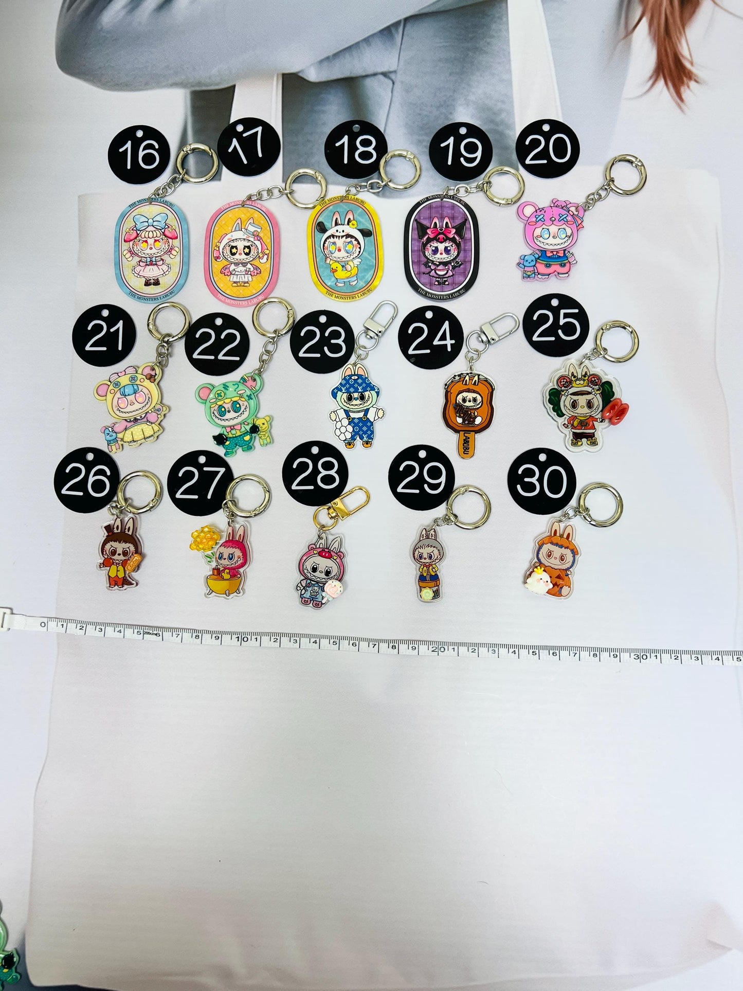 Labubu Big Bag Charm Labubu Handmade Big Charm Labubu Accessory Labubu Acrylic Gift