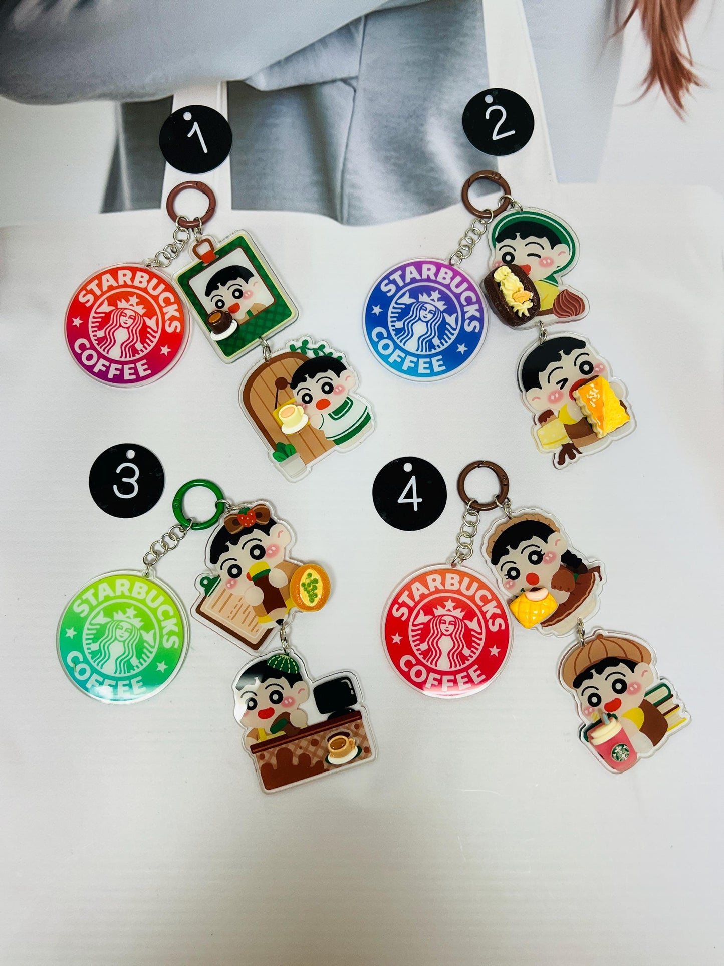 Crayon Shin-chan Keychain | Shinchan Charm Bag Accessory Keyring Small Gift Idea
