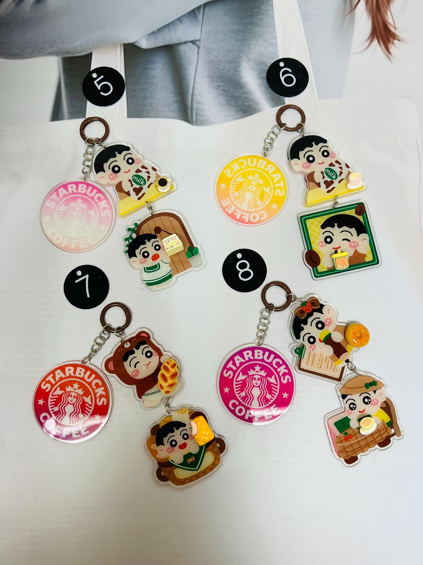Crayon Shin-chan Keychain | Shinchan Charm Bag Accessory Keyring Small Gift Idea