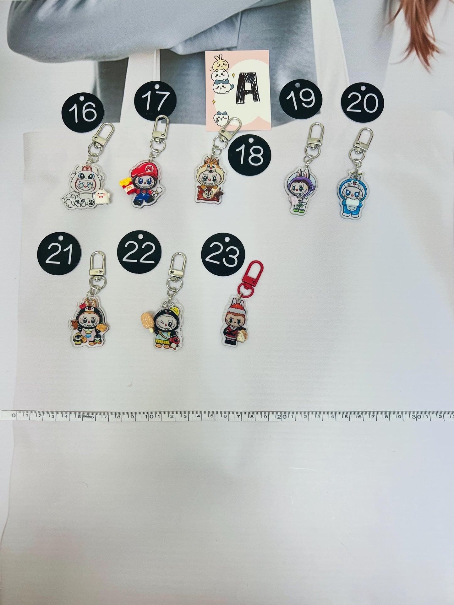 Labubu Big Bag Charm Labubu Handmade Big Charm Labubu Accessory Labubu Acrylic Gift