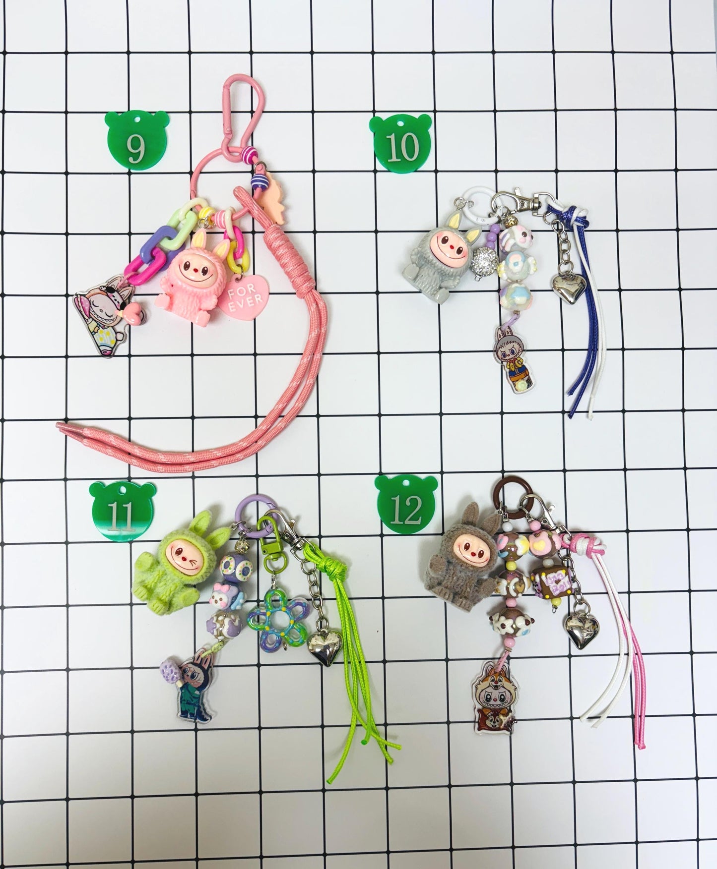 Labubu Keychain Labubu Bag Charm Handmade Charms Small Gifts