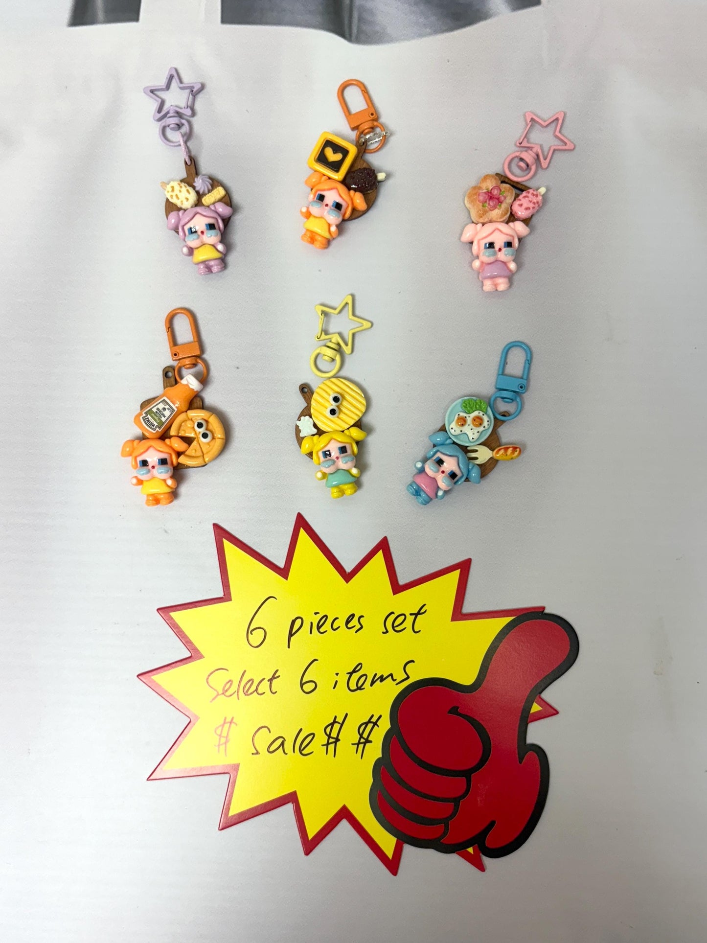 Crybaby Keychain | Crybaby Resin Charms Crybaby Bag Charm Phone Accessory Crybaby Small Gift
