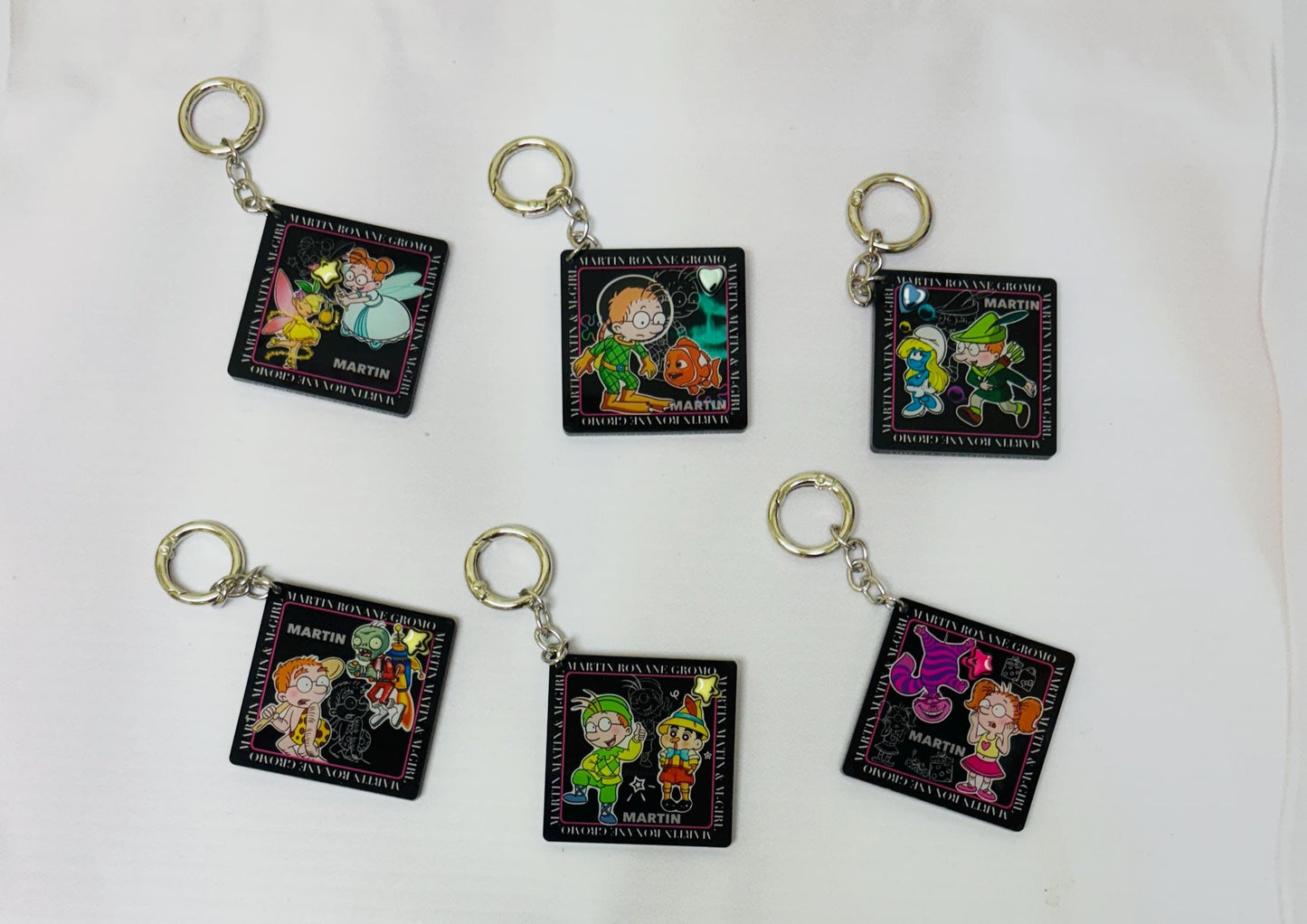 Martin Morning Keychain Cartoon Martin Morning Bag Charm Handmade Keyring Martin Morning Key Charm Kawaii Keychain Gift