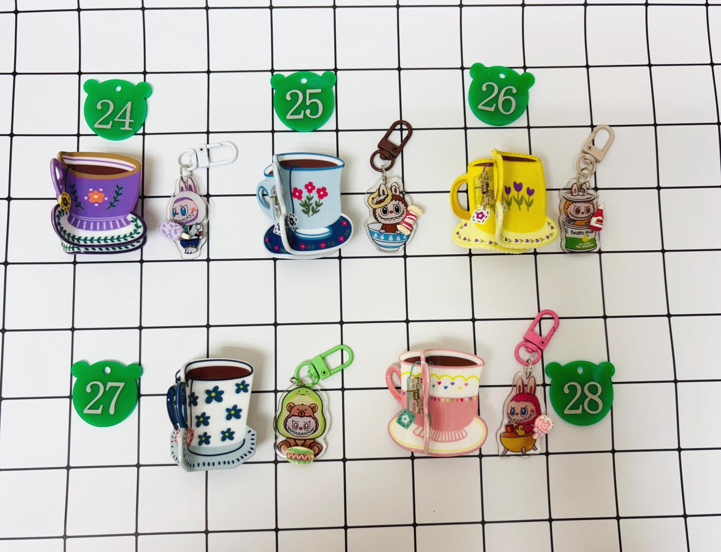 Labubu Keychain Labubu Bag Charm Handmade Charms Small Gifts