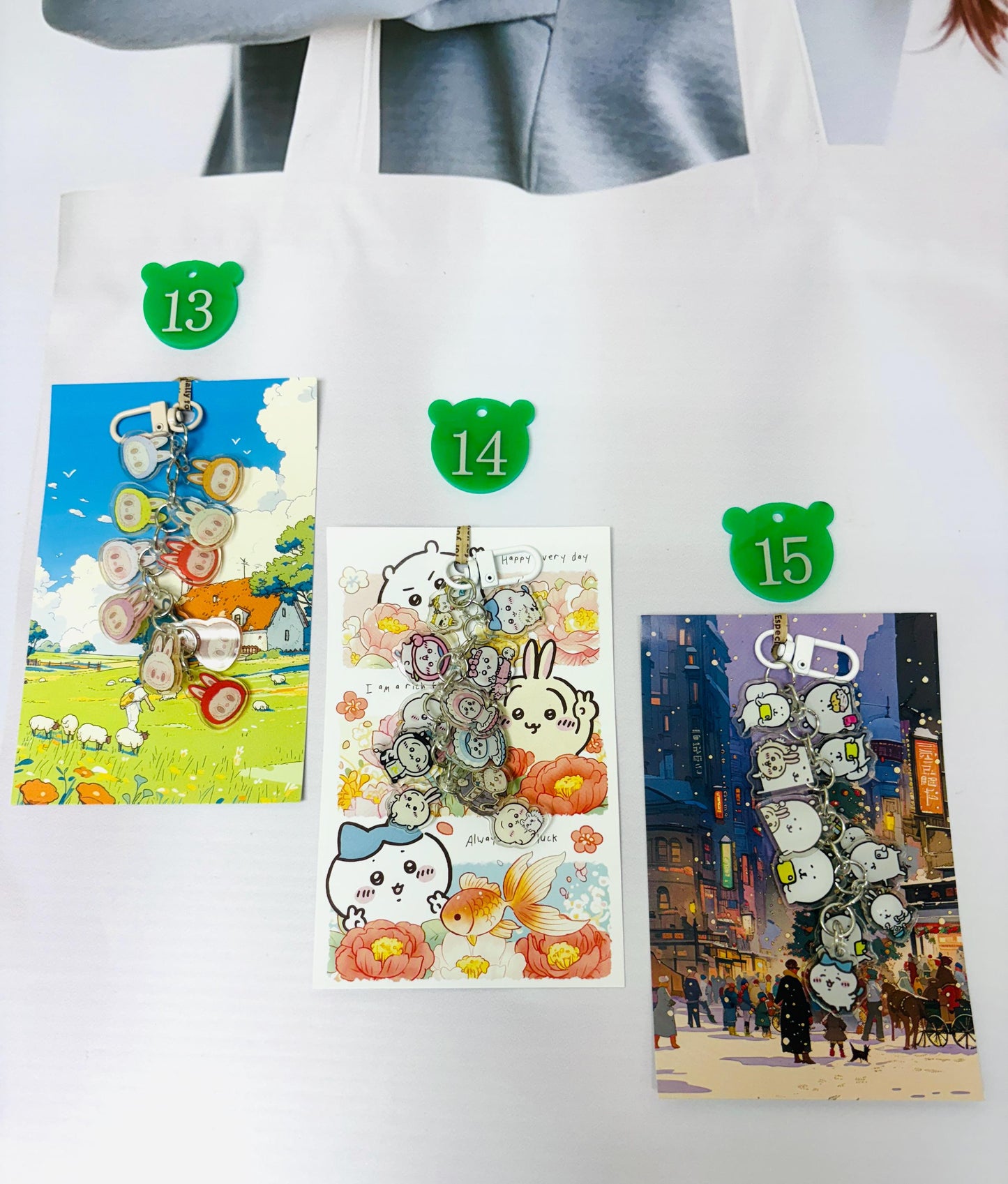 Cartoon Character Keychains | Kawaii Charm Acrylic Keychain for Bags, Accessories & Gifts