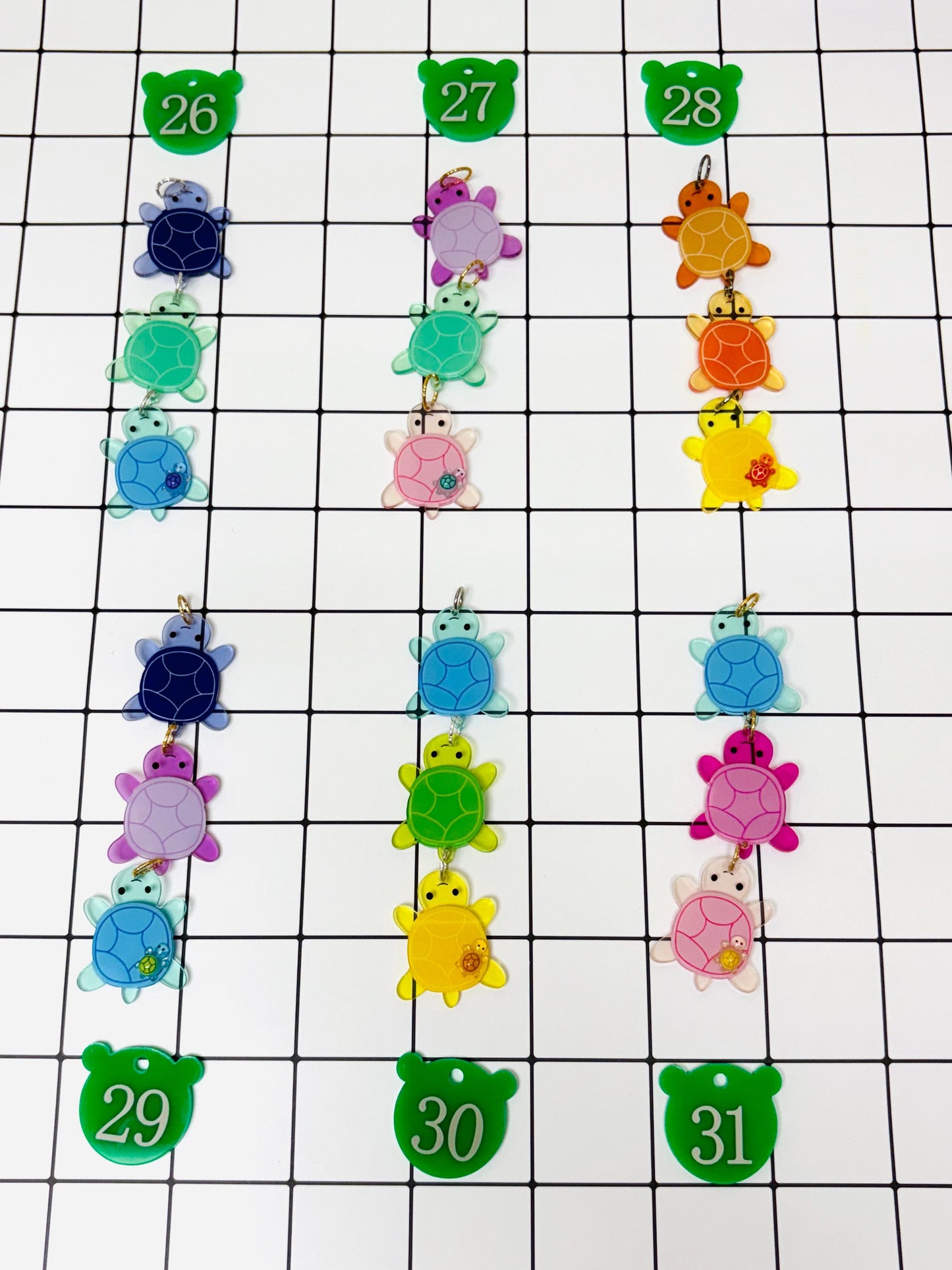 Turtle Bag Charms | Acrylic Turtle Charms Keychain Cute Accessory Gift