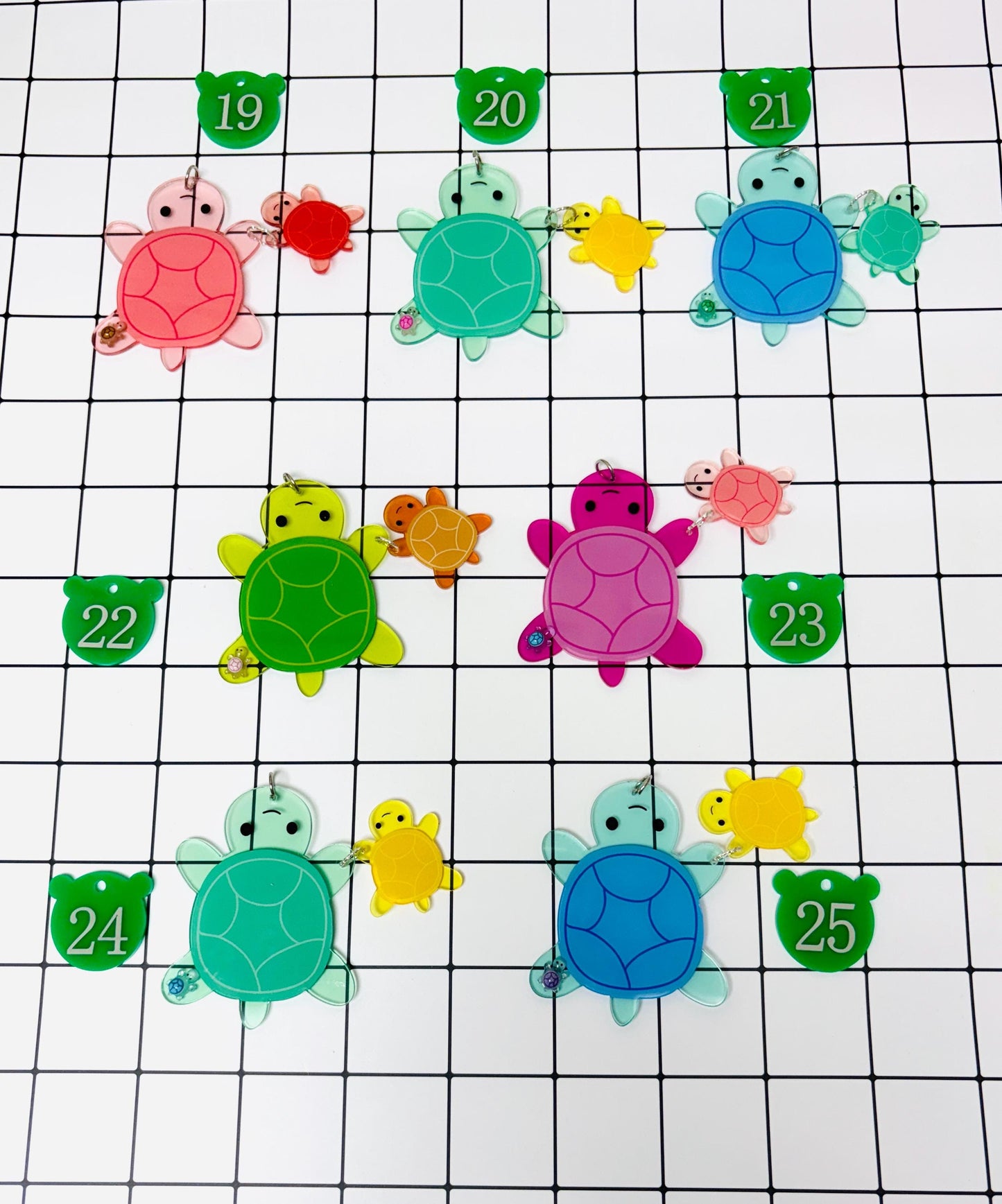 Turtle Bag Charms | Acrylic Turtle Charms Keychain Cute Accessory Gift