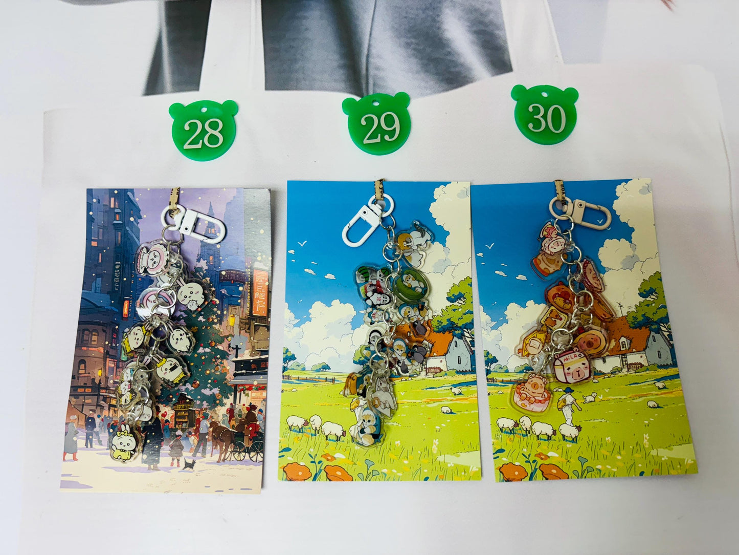 Cartoon Character Keychains | Kawaii Charm Acrylic Keychain for Bags, Accessories & Gifts