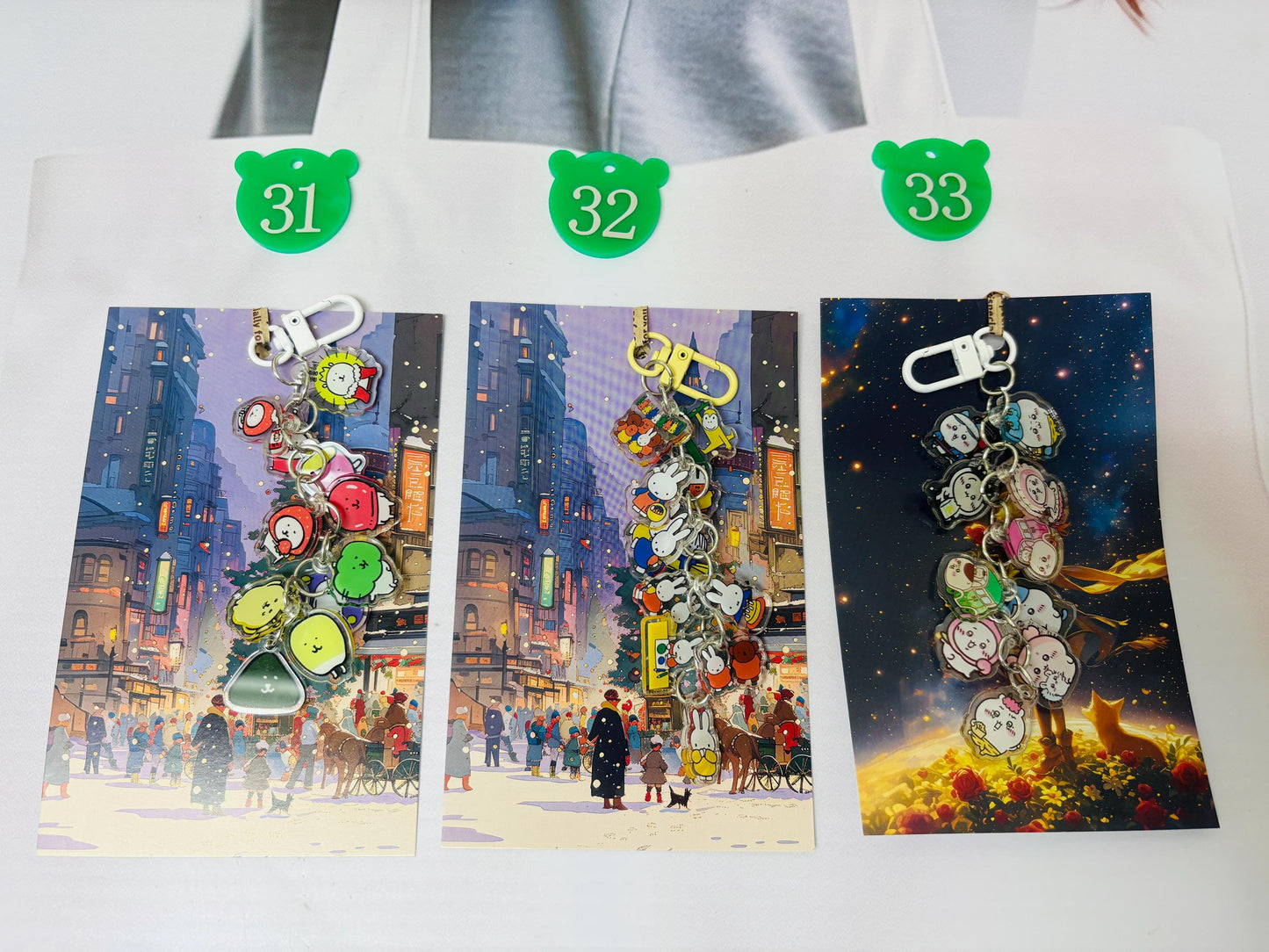 Cartoon Character Keychains | Kawaii Charm Acrylic Keychain for Bags, Accessories & Gifts