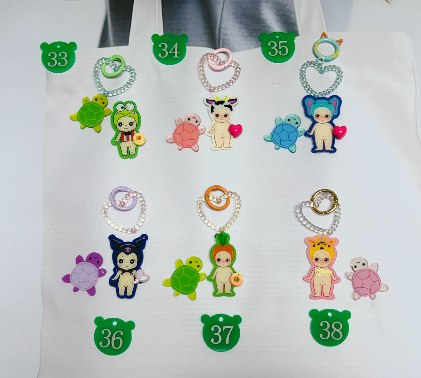 Sonny Angel Keychain Kawaii Bag Charm Bag Accessory