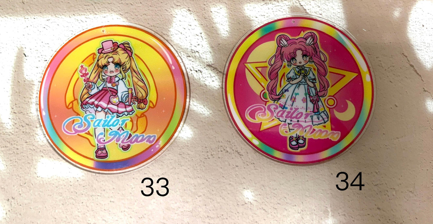 Sailor Moon Charm: Anime Acrylic Keychains, Bag Charms, Accessory