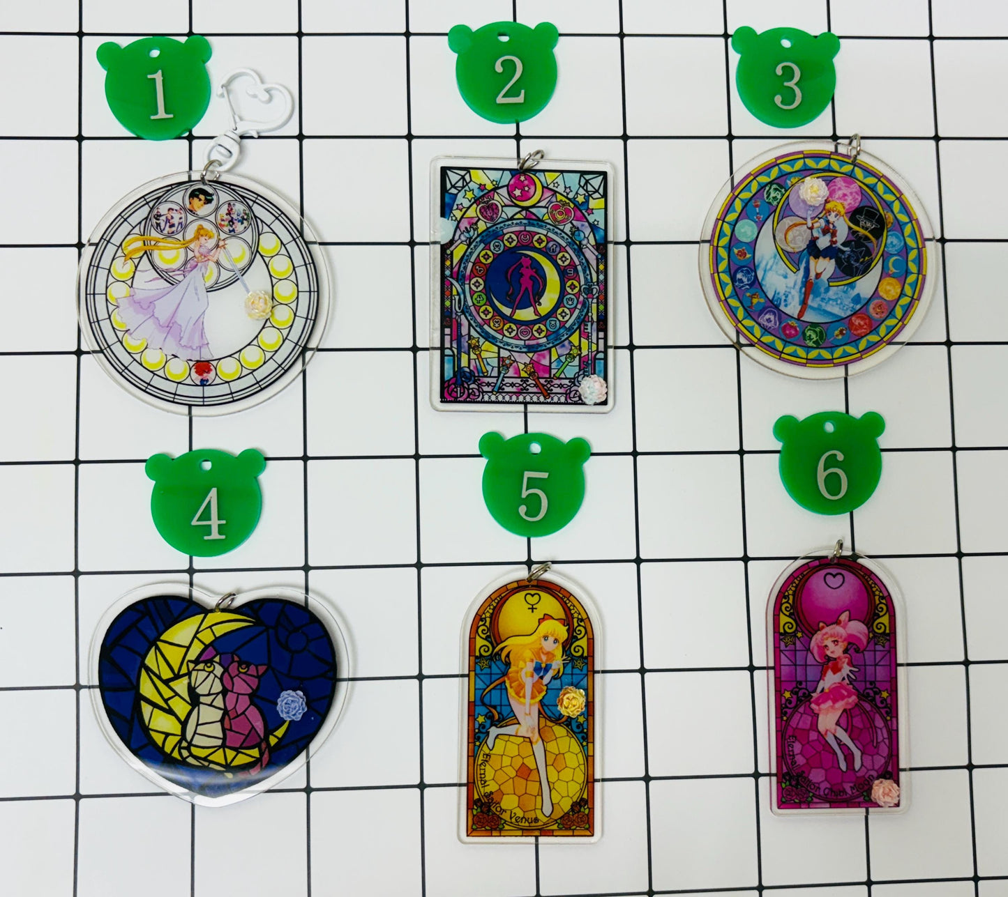 Sailor Moon Charm: Anime Acrylic Keychains, Bag Charms, Accessory