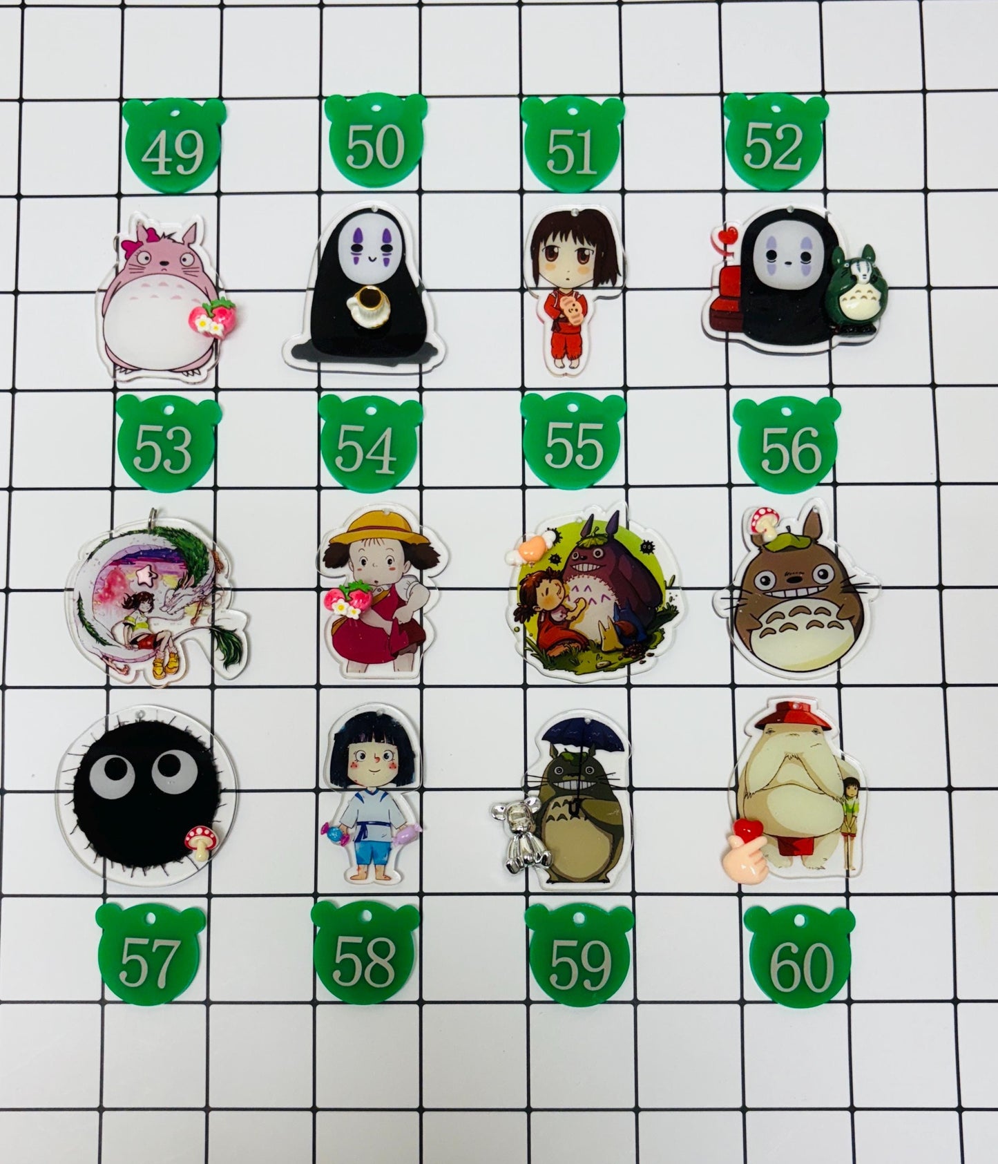 Hayao Miyazaki Charms: Anime Acrylic Keychain, Bag Charms, Accessories2