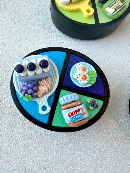 Colorful Contact Lens Case with Cute Food & Animal Charms