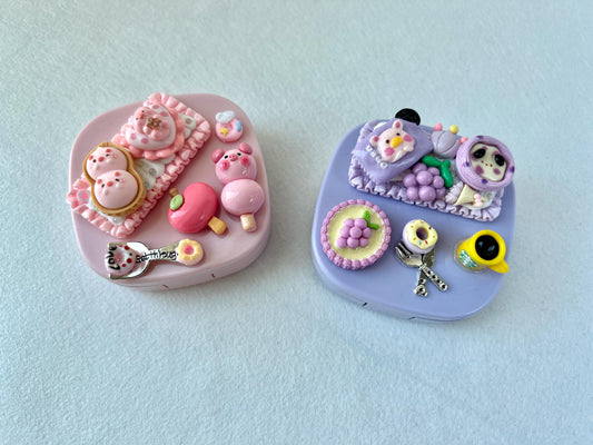 Contact Lens Case with Cute Food & Animal Charms