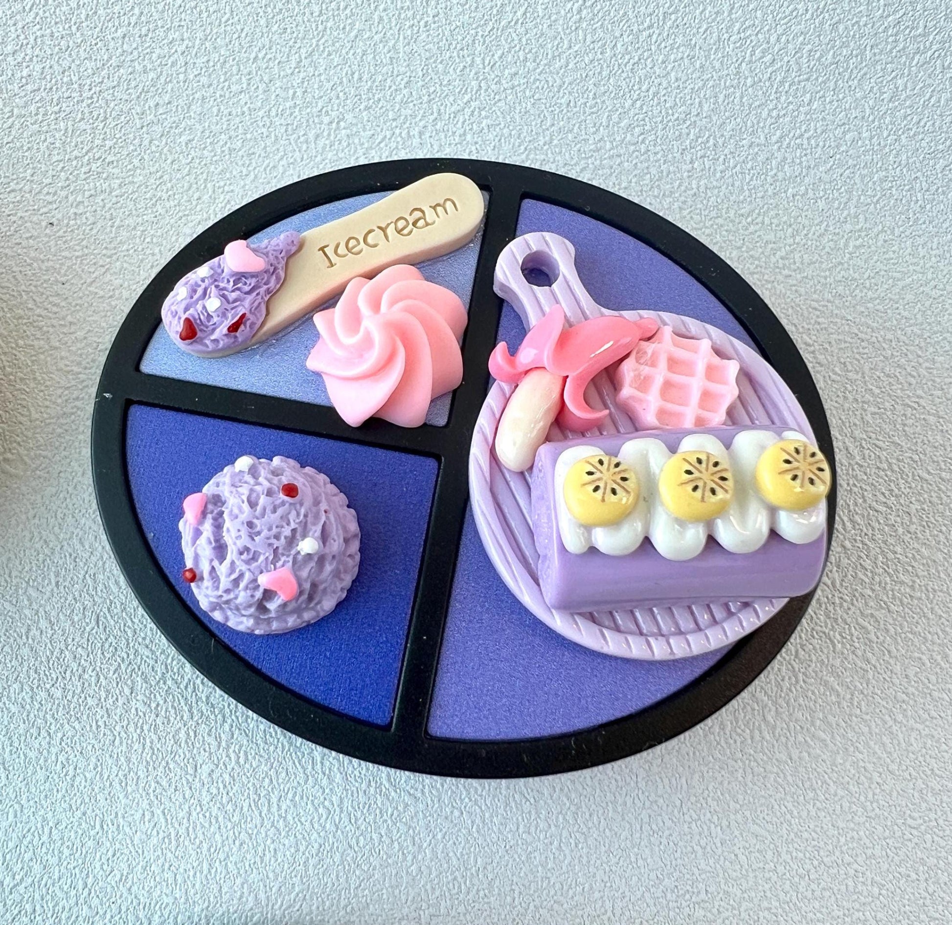 Colorful Contact Lens Case with Cute Food & Animal Charms