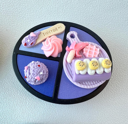 Colorful Contact Lens Case with Cute Food & Animal Charms