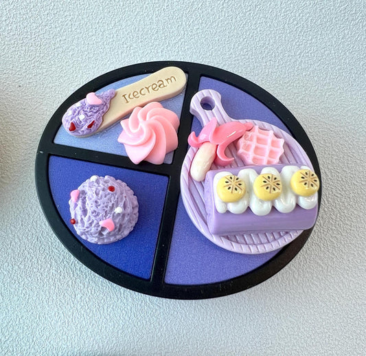 Colorful Contact Lens Case with Cute Food & Animal Charms