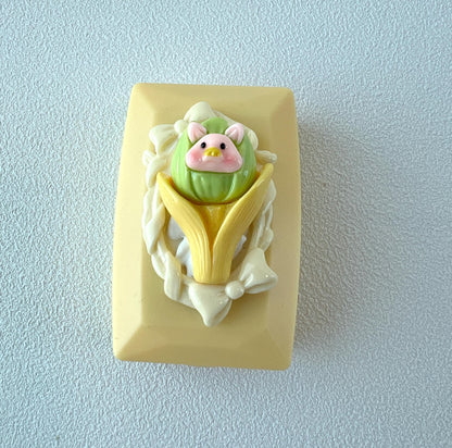 Contact Lens Case Set with Cute Food and Animal Charms