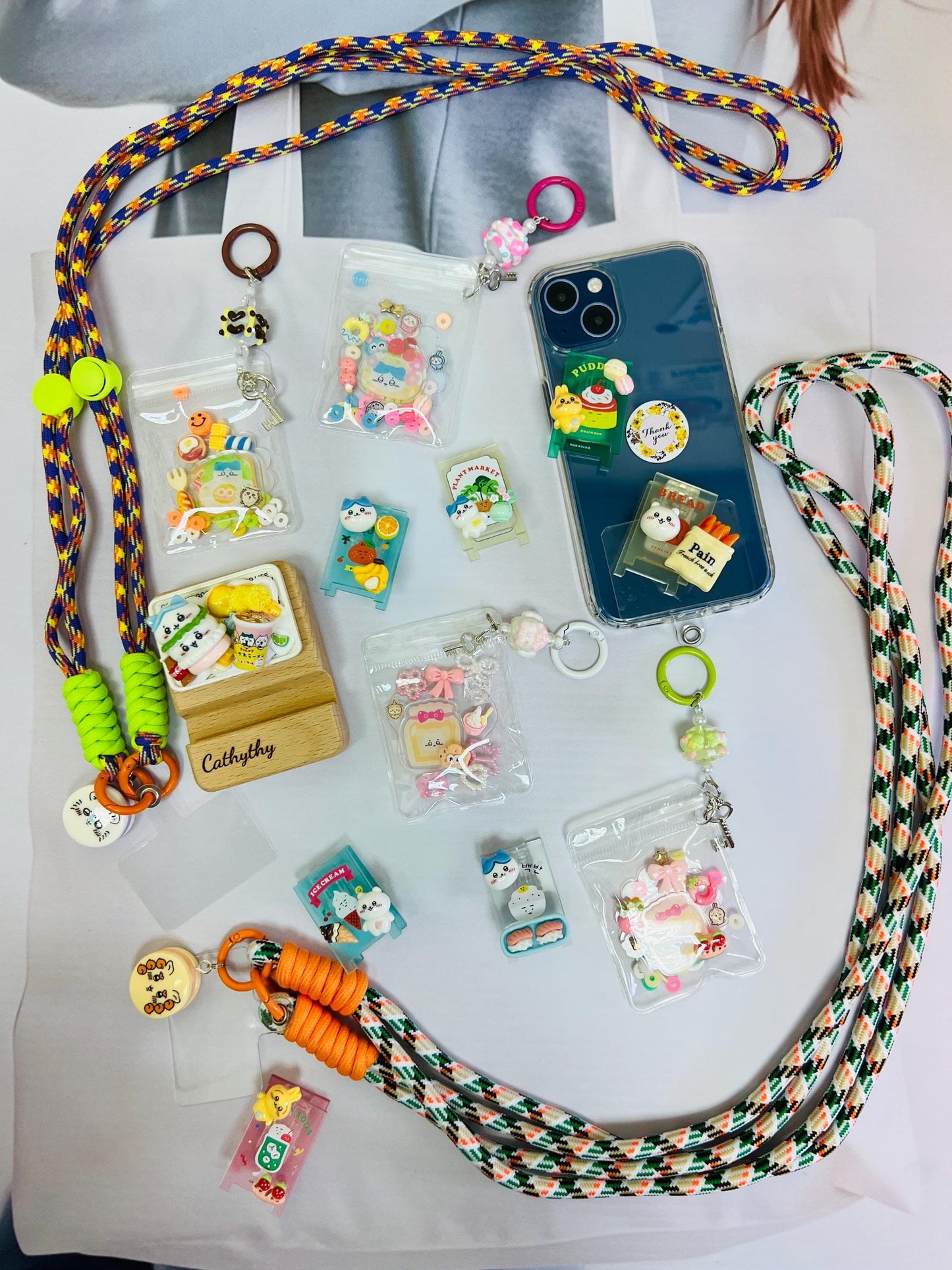 Chiikawa Bundle Set Phone Accessory | Chiikawa Keychain Phone Stand Chiikawa Cutecore Set Birthday Gifts
