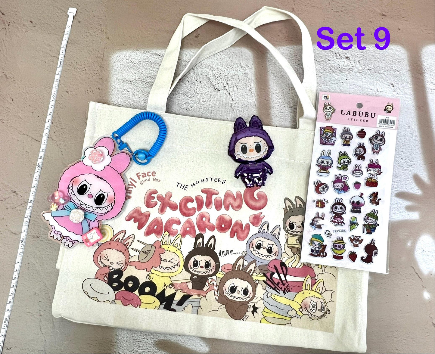 Labubu Big Charm Set Acrylic Bag Charm Labubu Accessory Labubu Bag