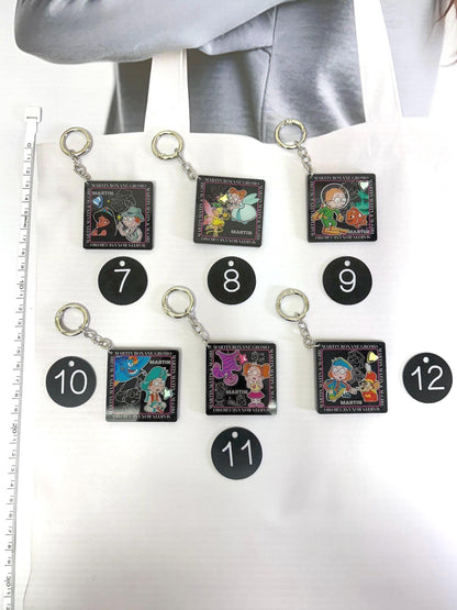 Martin Morning Keychain Cartoon Martin Morning Bag Charm Handmade Keyring Martin Morning Key Charm Kawaii Keychain Gift