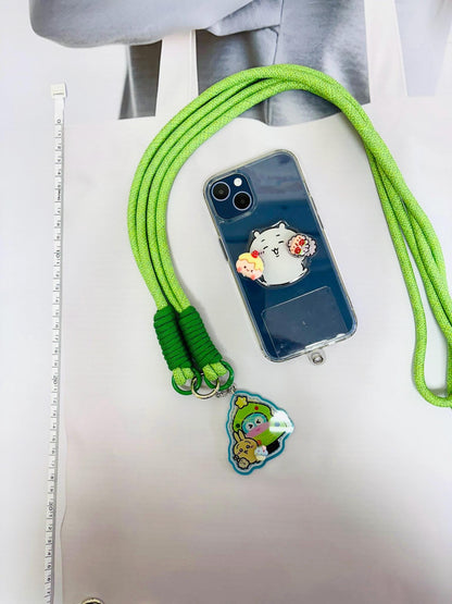 Chiikawa Phone Accessory Set | Chiikawa Phone Strap Phone Grip Phone Charm Cutecore Set Birthday Gifts