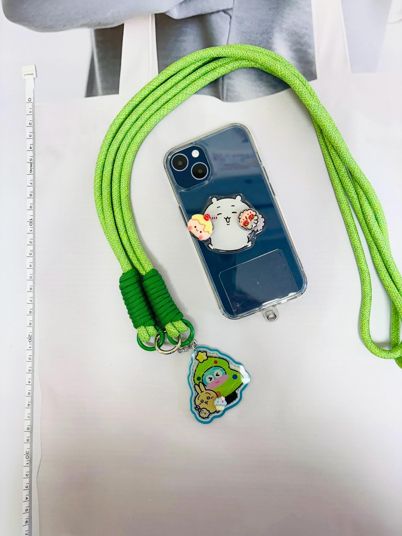 Chiikawa Phone Accessory Set | Chiikawa Phone Strap Phone Grip Phone Charm Cutecore Set Birthday Gifts