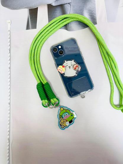 Chiikawa Phone Accessory Set | Chiikawa Phone Strap Phone Grip Phone Charm Cutecore Set Birthday Gifts