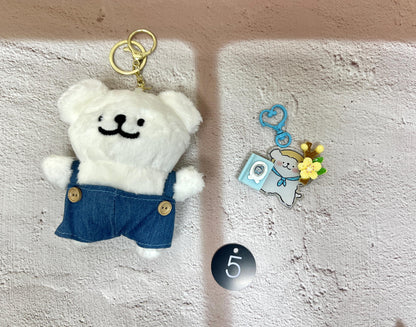 Cute Puppy Set Dog Keychain Puppy Charm Puppy Accessory Kawaii Gift