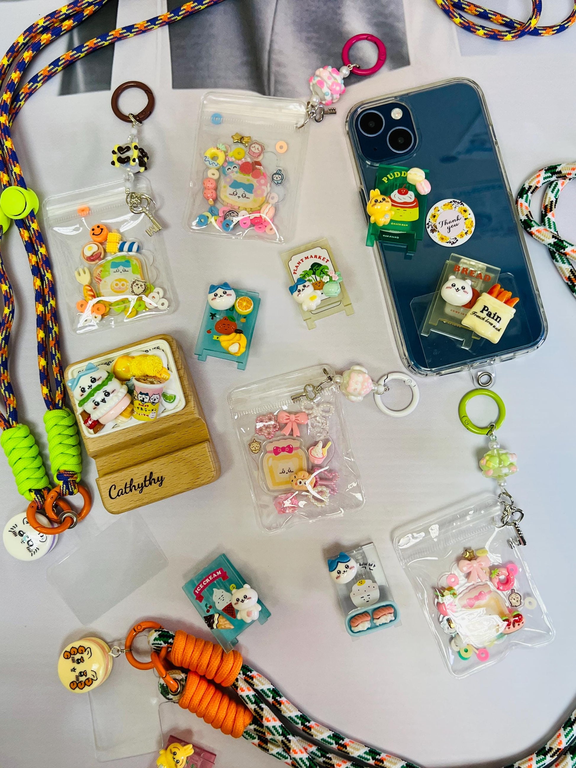 Chiikawa Bundle Set Phone Accessory | Chiikawa Keychain Phone Stand Chiikawa Cutecore Set Birthday Gifts