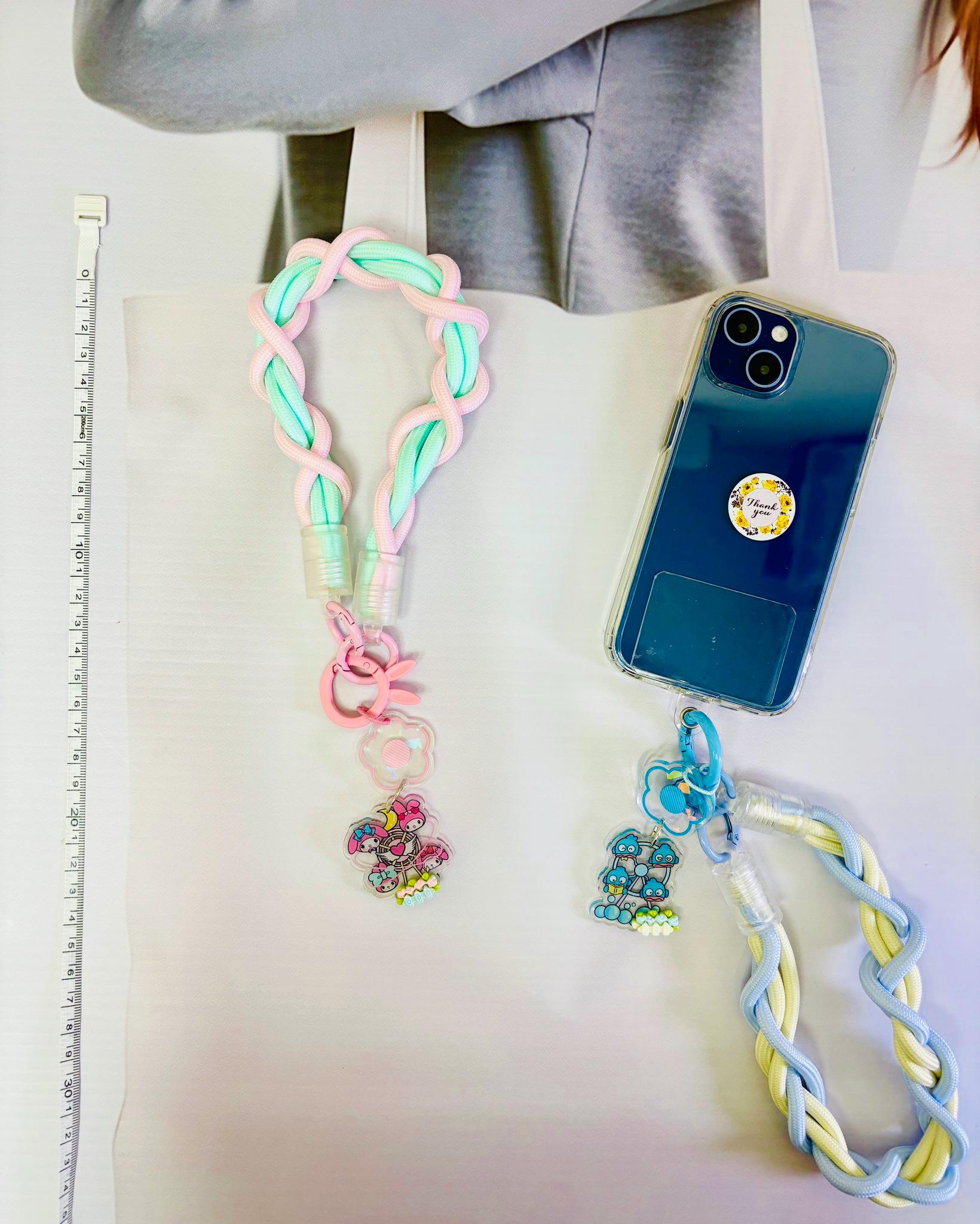 Keychain Cartoon Ferris Wheel Charm Kawaii Key Ring Handmade Phone Charm