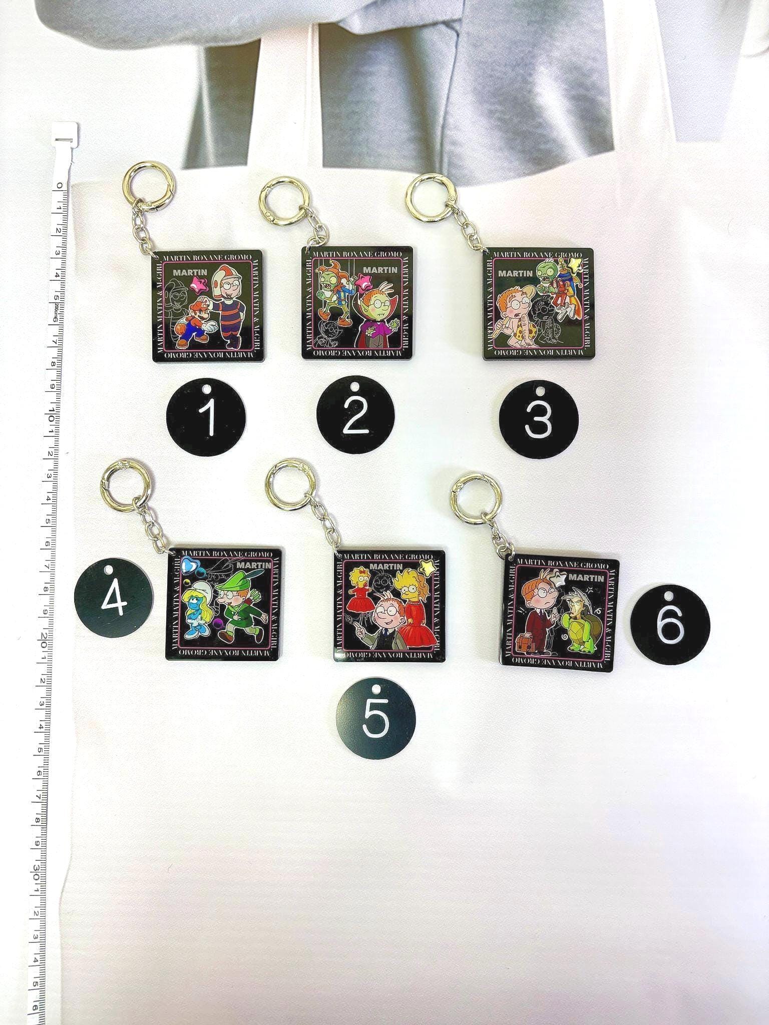 Martin Morning Keychain Cartoon Martin Morning Bag Charm Handmade Keyring Martin Morning Key Charm Kawaii Keychain Gift